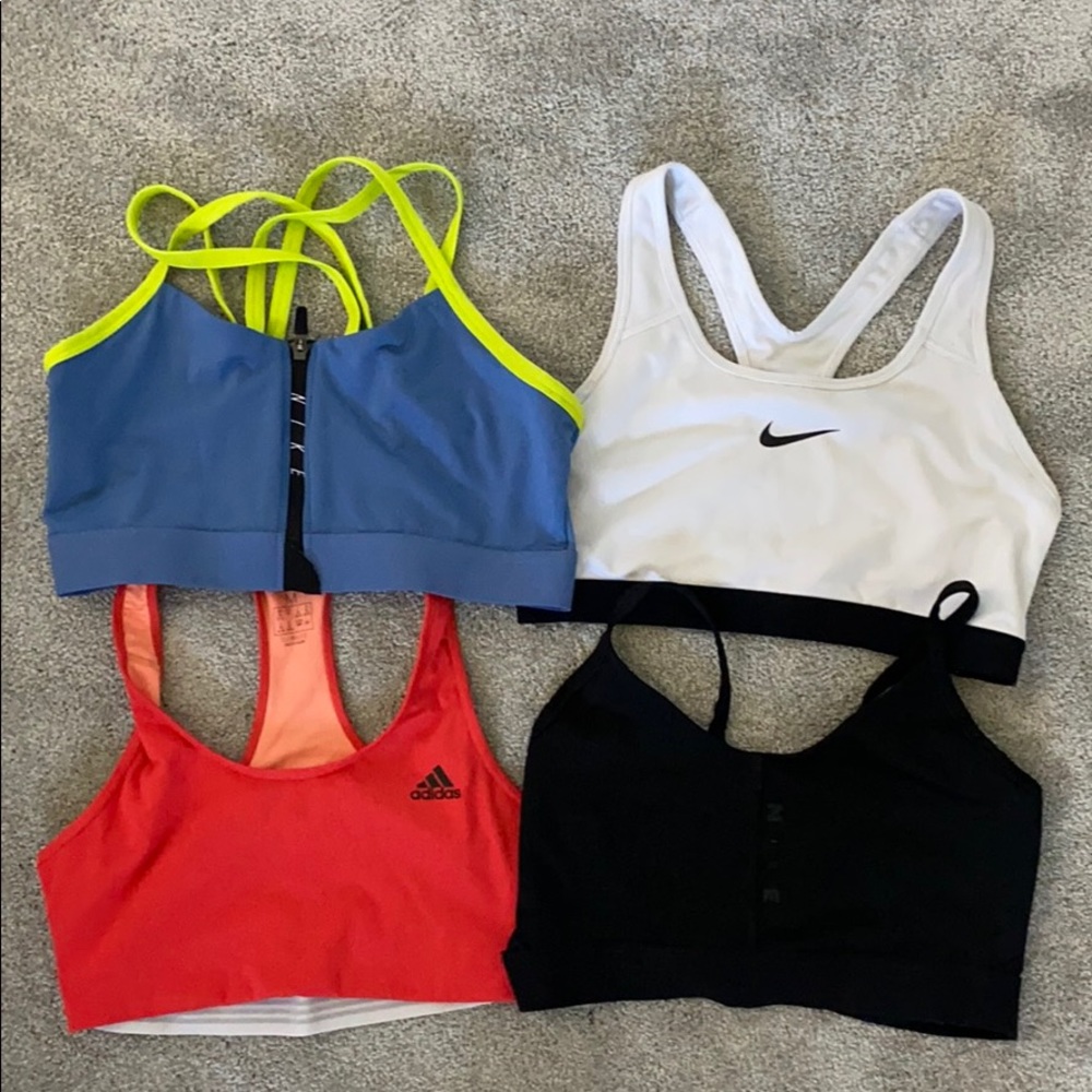 SOLD Four sports bras